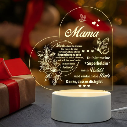 Mother's Day Rechargeable Transparent Acrylic Gift Ornaments