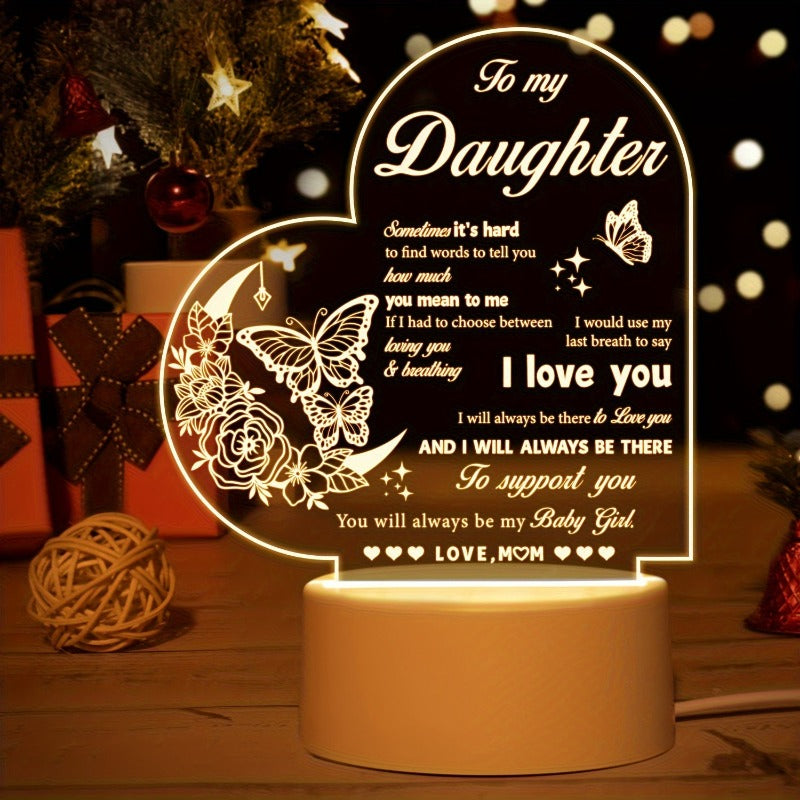 Mother's Day Rechargeable Transparent Acrylic Gift Ornaments