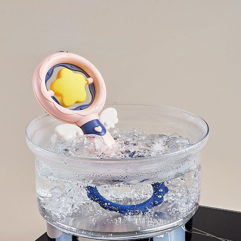 Baby Teether Hand Rattle Soother