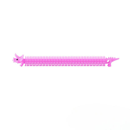 Wholesale Creative TPR Decompression Tension Rope Bracelet Children and Adults Stretch Dinosaur Lala Le Vent Noodles