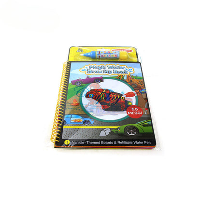Children's Reusable Water Graffiti Paper Coloring Book Small Pens