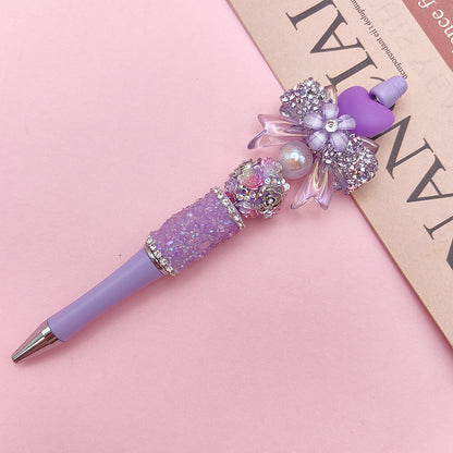 Beaded Handmade DIY Boutique Rhinestone Gravel Pen