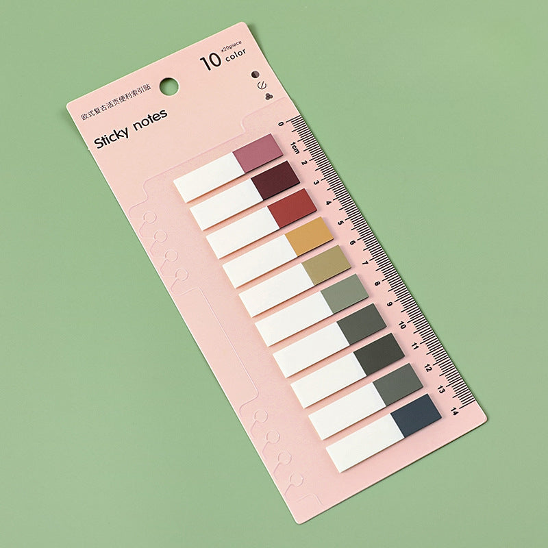 Paper Classification Index Sticker Color PET Fluorescent Sticky