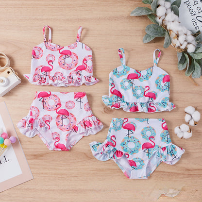 Kids Swimwear Tracksuit Polyester Baby Clothes