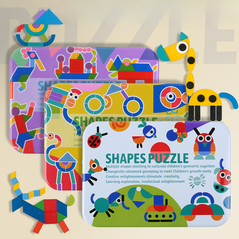 Enlightenment Building Blocks Puzzle Wooden Jigsaw Puzzle