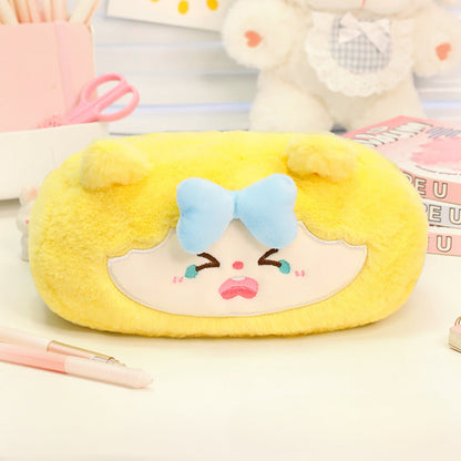 Large Capacity Cartoon Plush Pencil Case