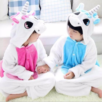 Kids White Unicorn Onesie Costume / Pajamas