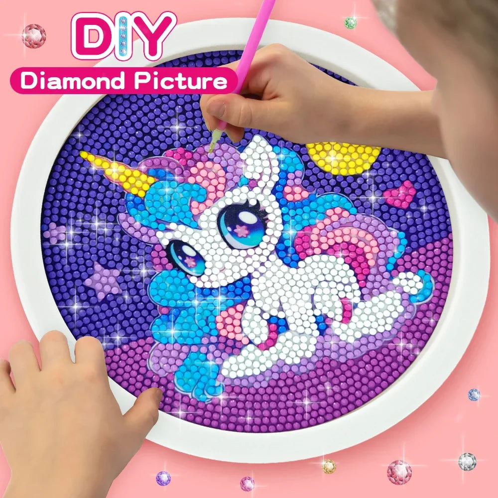 DIY Unicorn Diamond Circle Painting Set