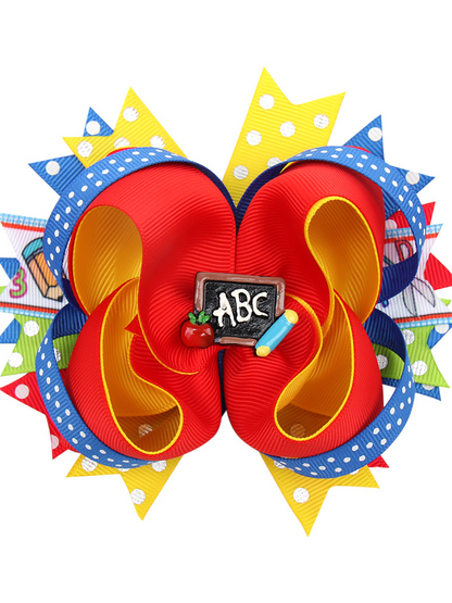 School Cutie Festive Bows Clips