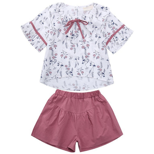 Western 2-Pcs Floral Shirts & Shorts