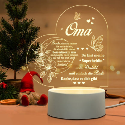 Mother's Day Rechargeable Transparent Acrylic Gift Ornaments