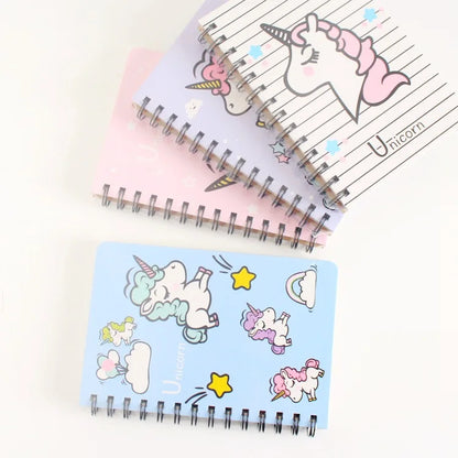 Kawaii Unicorn Ring Notebook
