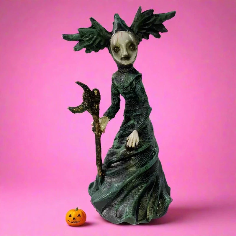 Devil's Wand Witch Sculpture Ornament