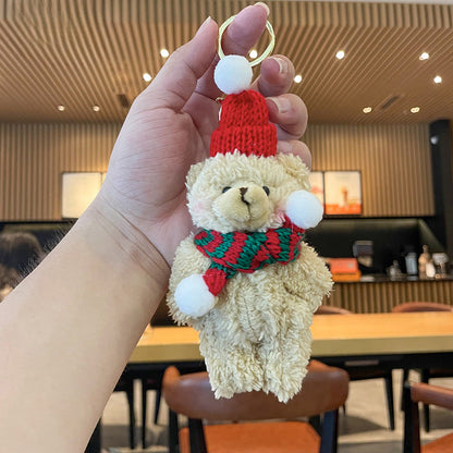 Christmas Plush Lamb Doll Keychain