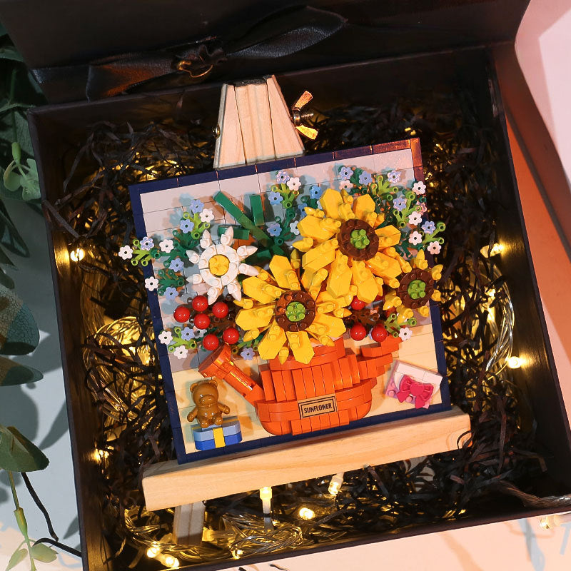 Christmas 3D Prints, Roses, Sunflowers, Building Blocks, Flower