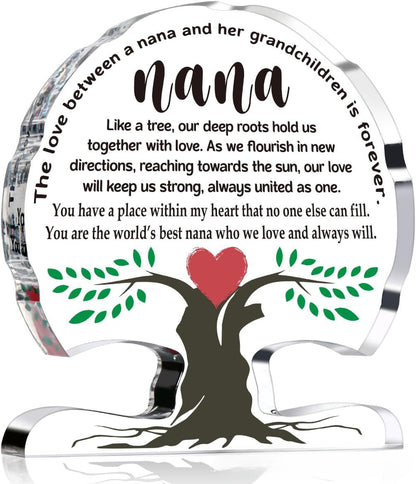 Acrylic Tree Shaped Ornaments for Mother's Day