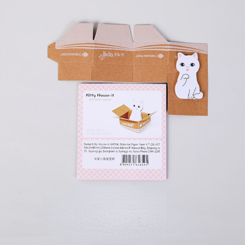 Paper Carton Cute Carton Cat Note Book Note