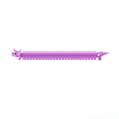 Wholesale Creative TPR Decompression Tension Rope Bracelet Children and Adults Stretch Dinosaur Lala Le Vent Noodles