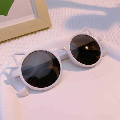 Kids Retro Cat's Ear Sunglasses.