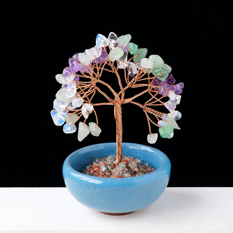 Natural Crystal Tree Ornaments