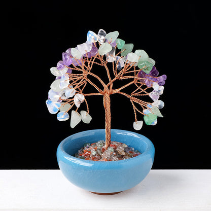 Natural Crystal Tree Ornaments