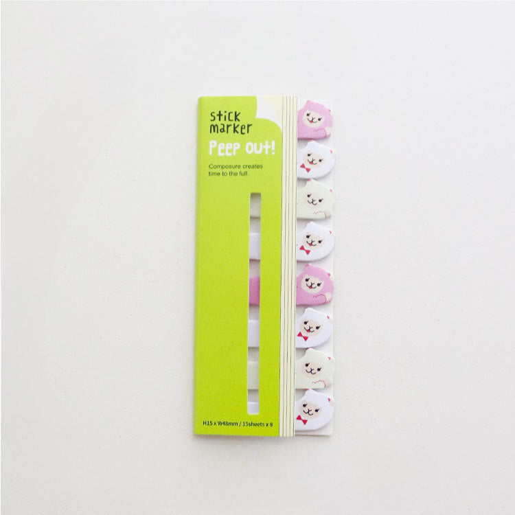 Row Animal Paper Self-adhesive Sticky Notes