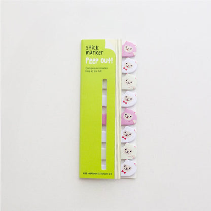 Row Animal Paper Self-adhesive Sticky Notes