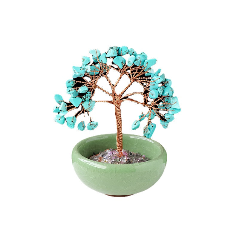 Natural Crystal Tree Ornaments