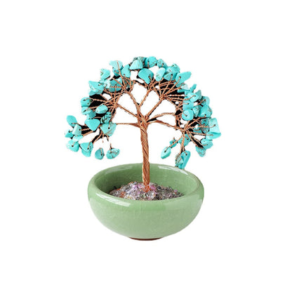 Natural Crystal Tree Ornaments