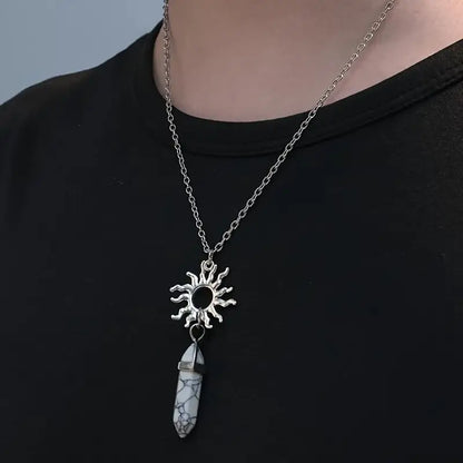 Charmed Hexagon Crystal Pendant Necklaces