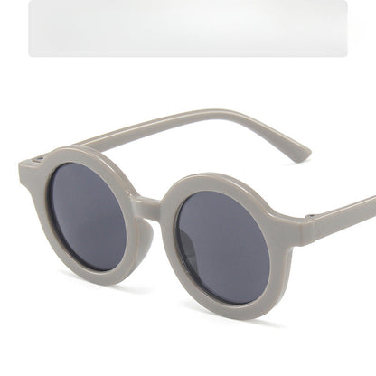 Wholesale Children's Colored Small Round Frame PC Sunglasses