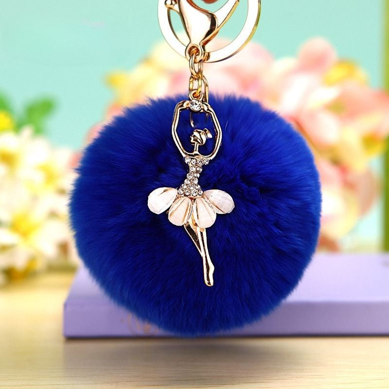 Water Diamond Barre Dance Rex Rabbit Hair Ball