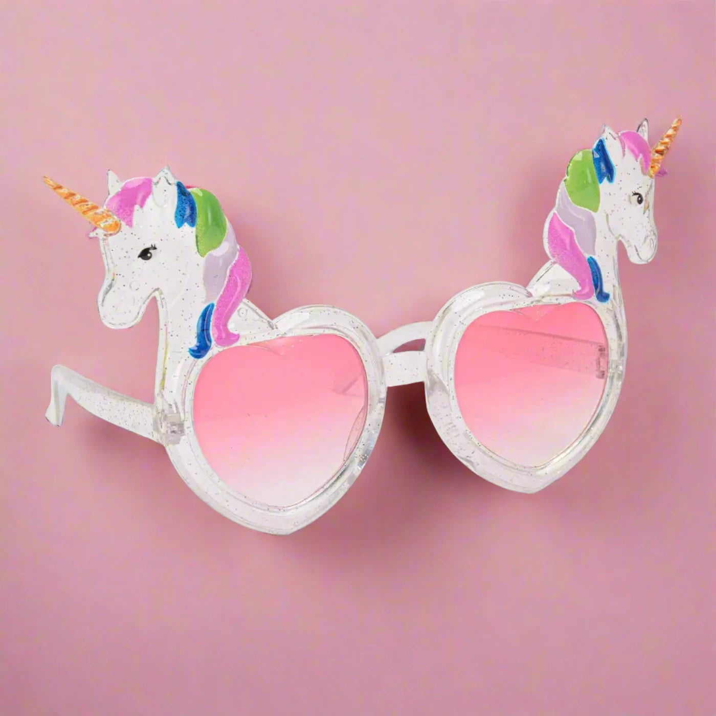 Gold and Glitter Unicorn Sunglasses