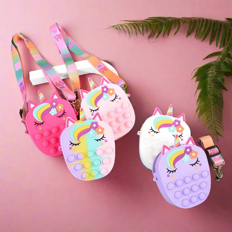 Unicorn Push-Pop Fidget Purse