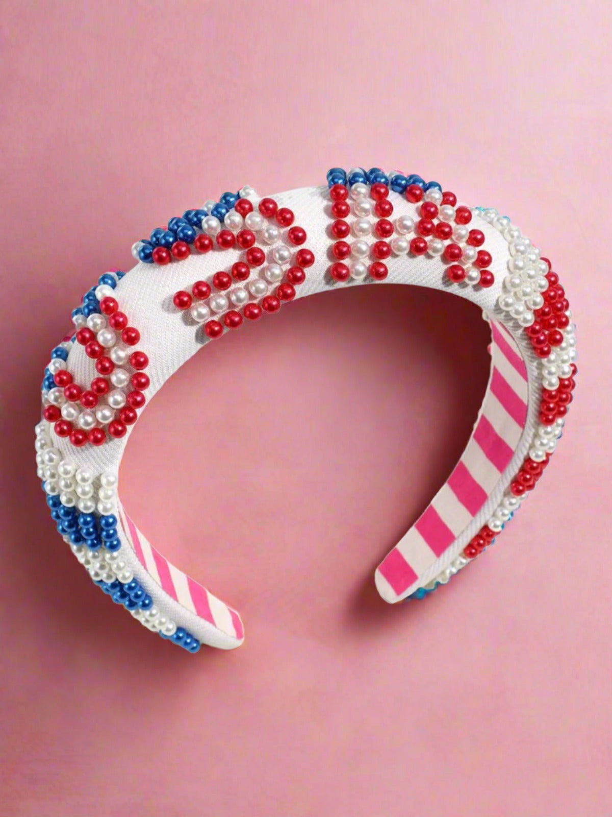 Girls USA Patriot Pearl Headband