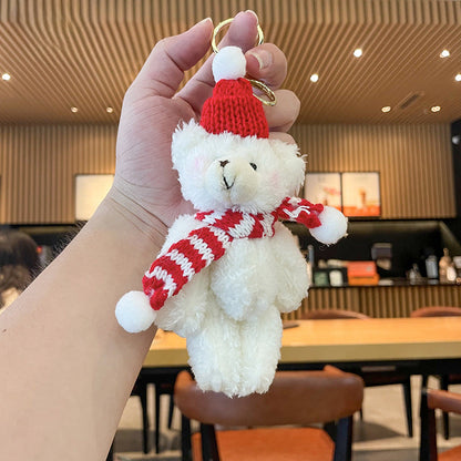 Christmas Plush Lamb Doll Keychain