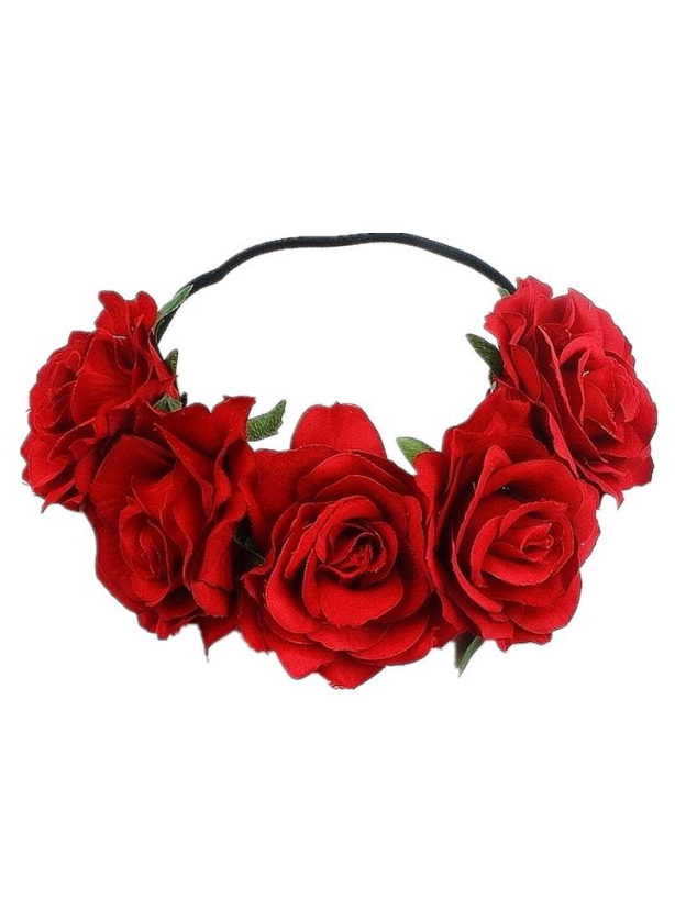 Girls Large Flower Halo