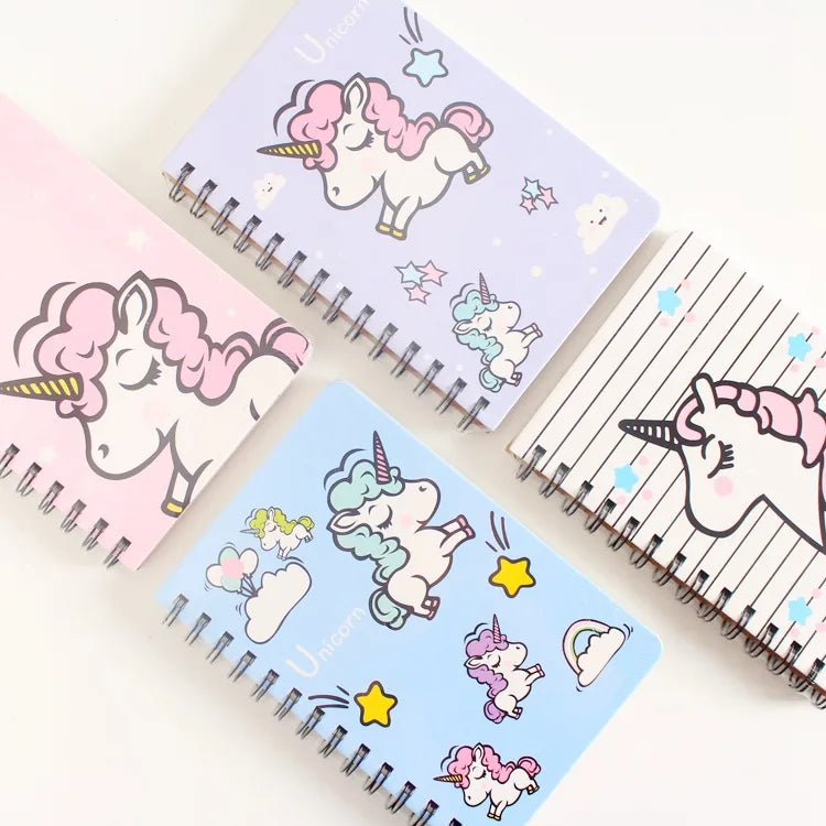 Kawaii Unicorn Ring Notebook