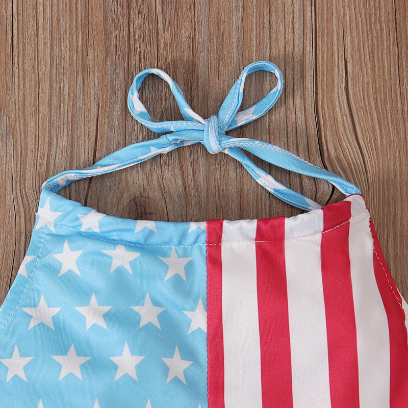 Independence Day Camisole Flare Trousers Two Piece