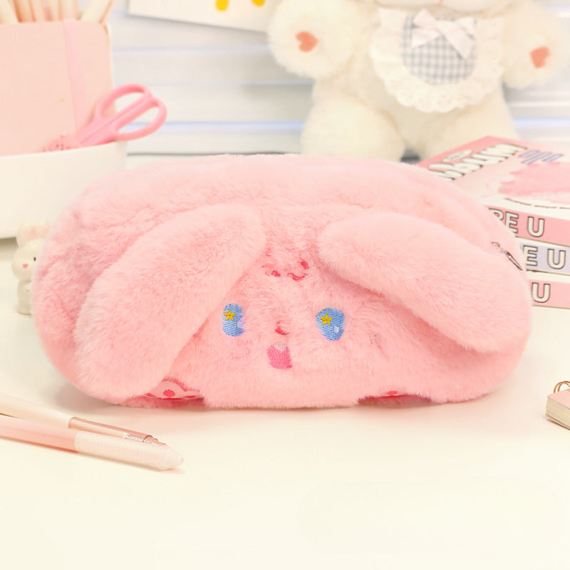 Large Capacity Cartoon Plush Pencil Case