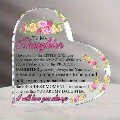 Transparent and Caring Acrylic Ornaments for Mother's