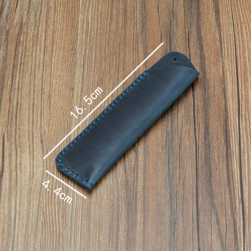 Genuine Leather Personalized Retro Pure Handmade First Layer Cowhide Pen Holder