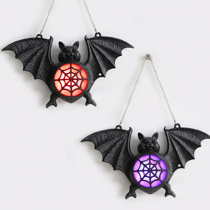 Halloween Colorful Gradient Glow Bat Lights Decorative Plastic
