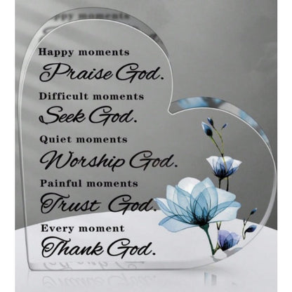 Transparent and Caring Acrylic Ornaments for Mother's