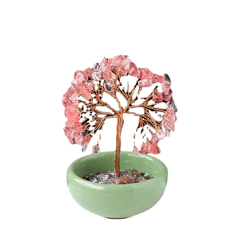 Natural Crystal Tree Ornaments