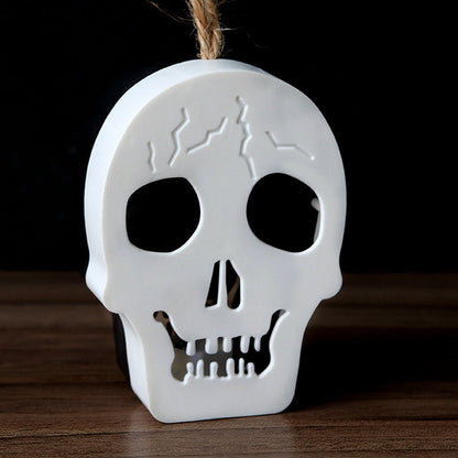 Halloween Pumpkin Lantern LED Colorful Electronic Skull Candle