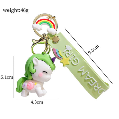 Dream Girl Unicorn Keychain