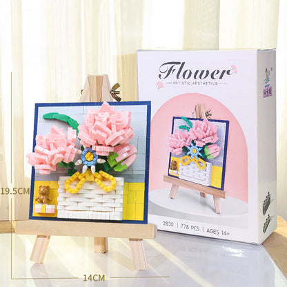 Christmas 3D Prints, Roses, Sunflowers, Building Blocks, Flower