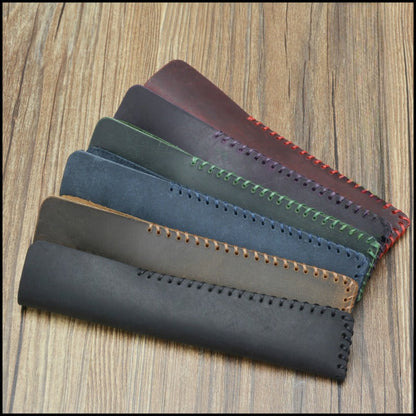 Pure Handmade Leather Retro Cowhide Pen Sleeve