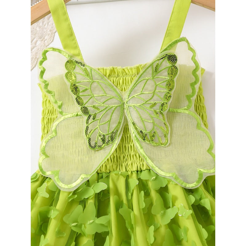Butterfly Mesh Polyester Princess Skirt
